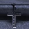 Men's Cross Necklace Stainless Steel Gold Silver Prayer Black Box Chain Necklace Men's Collar Jewelry