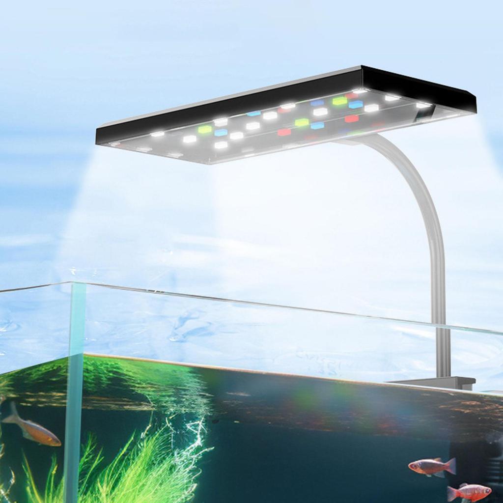 Akcesoria do oświetlenia akwarium 10 poziomów jasności Głowica obracana o 360° Klips do akwarium