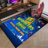 Geometry Dash: Tanze zum Beat Teppich für den Boden, Büroteppich, Stuhlmatte, Dekorations Teppich Wohnzimmer Schlafzimmer Matte, Große Größe Fan Geschenke Weihnachtsgeschenke