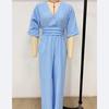 Novo Macacão Elegante com Decote em V para Mulheres com Cintura Marcada para a Primavera/Verão, Oferecido em Várias Cores