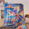 1pc Comfortable Dreamy Phoenix Flying Theme Flannel Blanket | Soft Breathable Polyester, Perfect Gift for All Seasons, Mach
