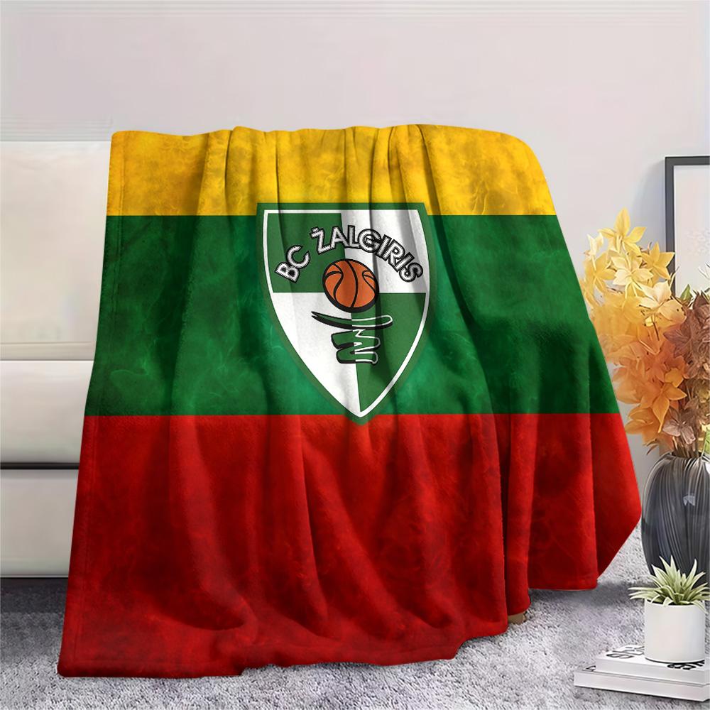 BC Žalgiris  Print Flannel Blanket, High quality Comfortable for All Seasons, Home Decor, Warmth and Comfort