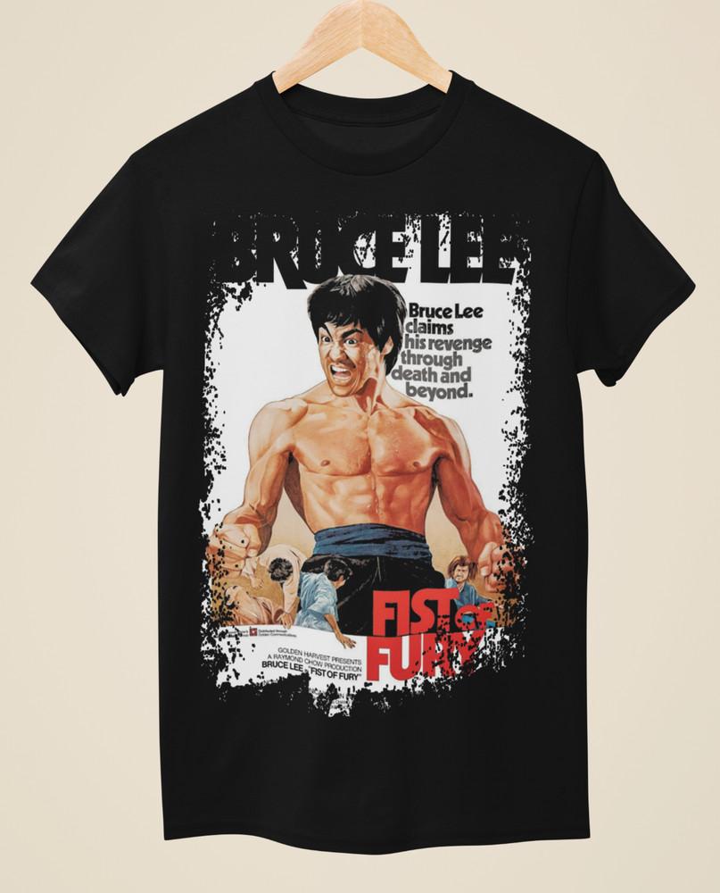 Fist of Fury - Movie Poster Inspired Unisex Black T-Shirt Unisex T-Shirt XXXXL
