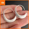 925 Sterling Silver Earrings For Women Trendy Simple Open Round Earring Jewelry Prevent Allergy Party Christmas Accessories
