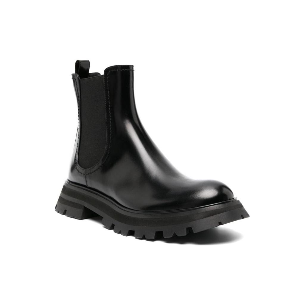 (WMNS) Alexander McQueen Wander Chelsea Boot 'Black' Women's 757487WIDU11000