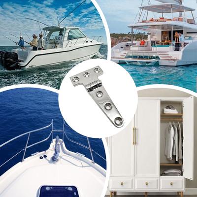 Stainless Steel Hinges 316 Stainless Steel Heavy Duty Boat Accessories Rust Proof Deck Shed Door Hinges For Cabinet Yacht