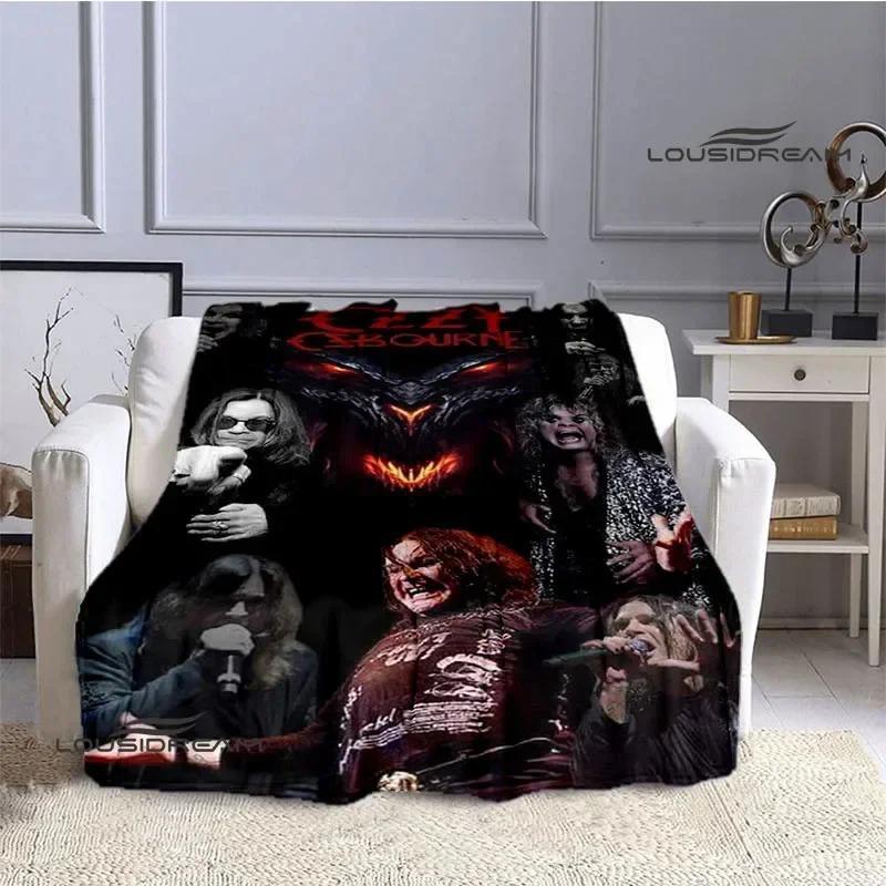 Ozzy Osbourne Retro Personality Blanket Warm Beautiful Blanket Flannel Soft and Comfortable Home Travel Blanket Birthday Gift