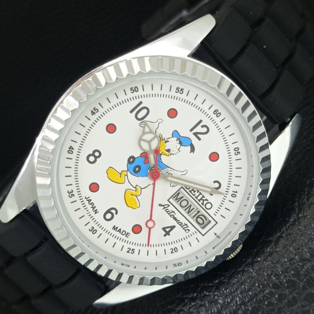 

VINTAGE REFURBISHED SEIKO AUTOMATIC 6309A JAPAN MENS WHITE DIAL WATCH a443123-1