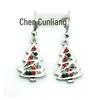 European & American Christmas Tree Pendant Earrings for Women - Versatile Holiday Jewelry