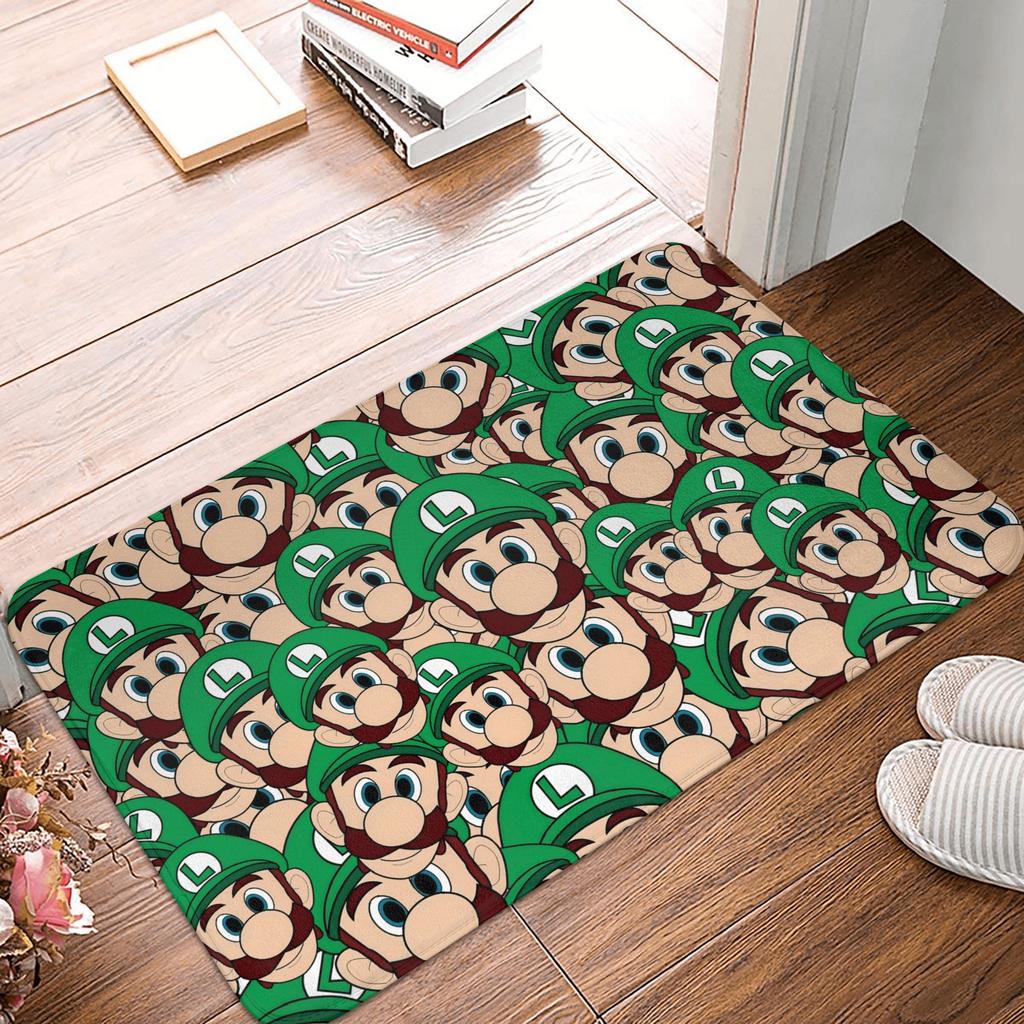 M-Marios Super Bros Front Door Floor Entrance Mat Outdoor Bathroom Kitchen Doormat Garden Carpet Rug