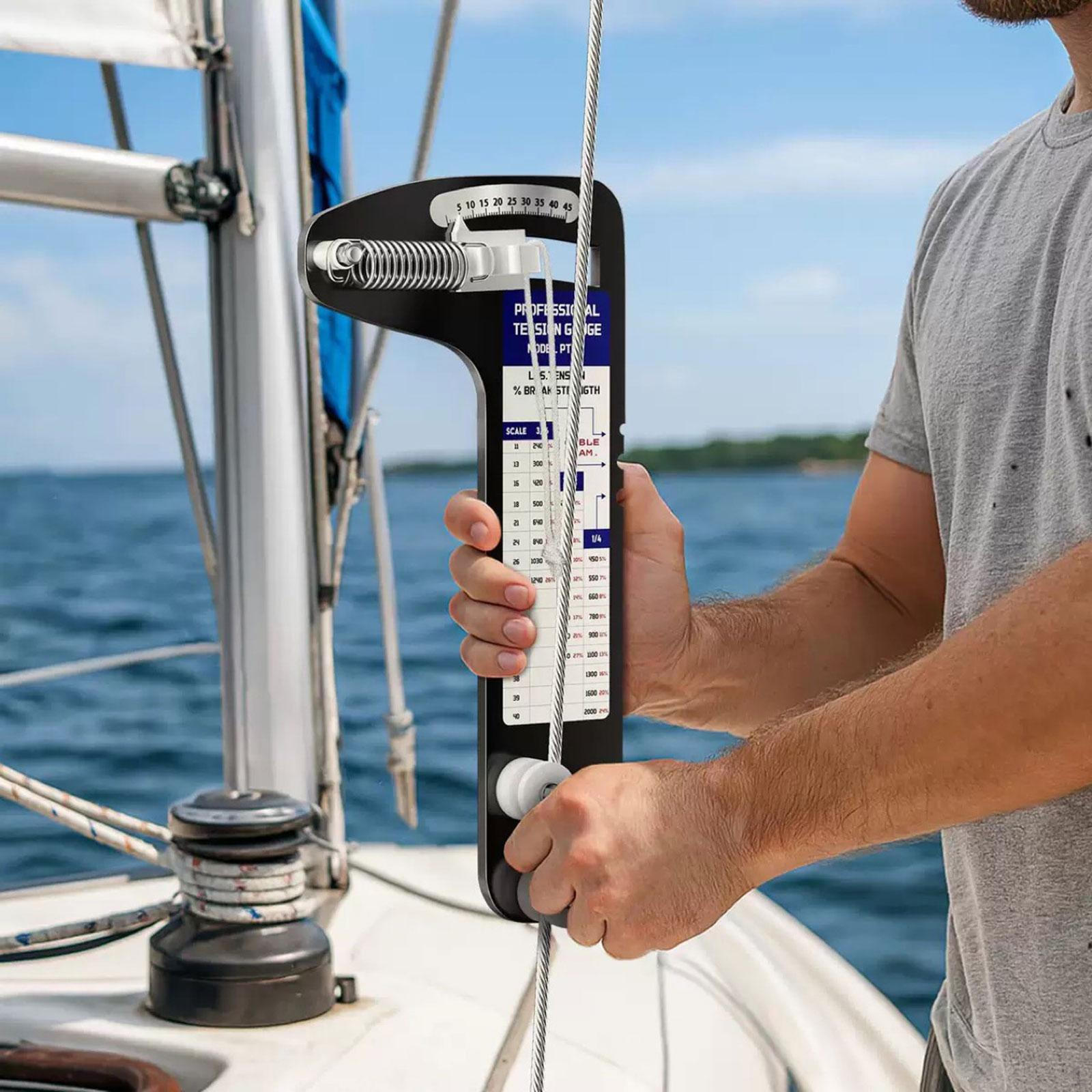 

Sailboat Rigging Aluminum Alloy Easily Read Easy to Use for Optimal Sail Performance Wire Rope Tool