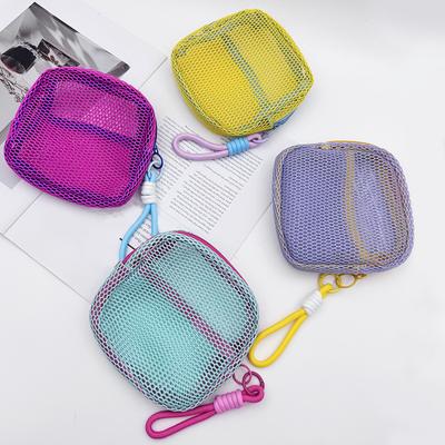 1PC Storing Orderly Manner Mesh Durable Grid Storage Bag Carried or Hung Multicolored Convenient Travel Saving Space Lightweight