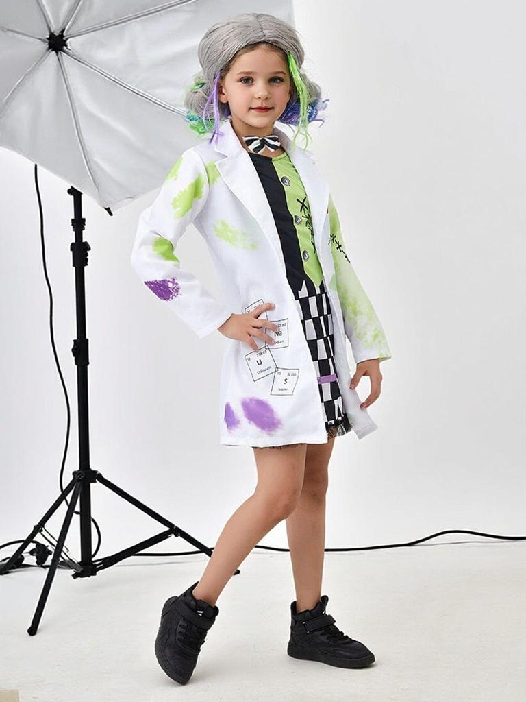 Children's Mad Scientist Halloween Costume - White Coat Role-Playing Set