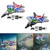 Remote Control Plane Fighter Adjustable Speed Portable Hobby Glider 360° Flip RC Airplane with
