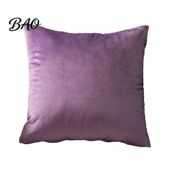 Fluff Treated Pillowcase Solid Color Velvet Pillow Cover, Soft Plush Throw Case, 17.7x17.7 Inch Office Cover Smooth Cushion for Sofa, Bed, Office,