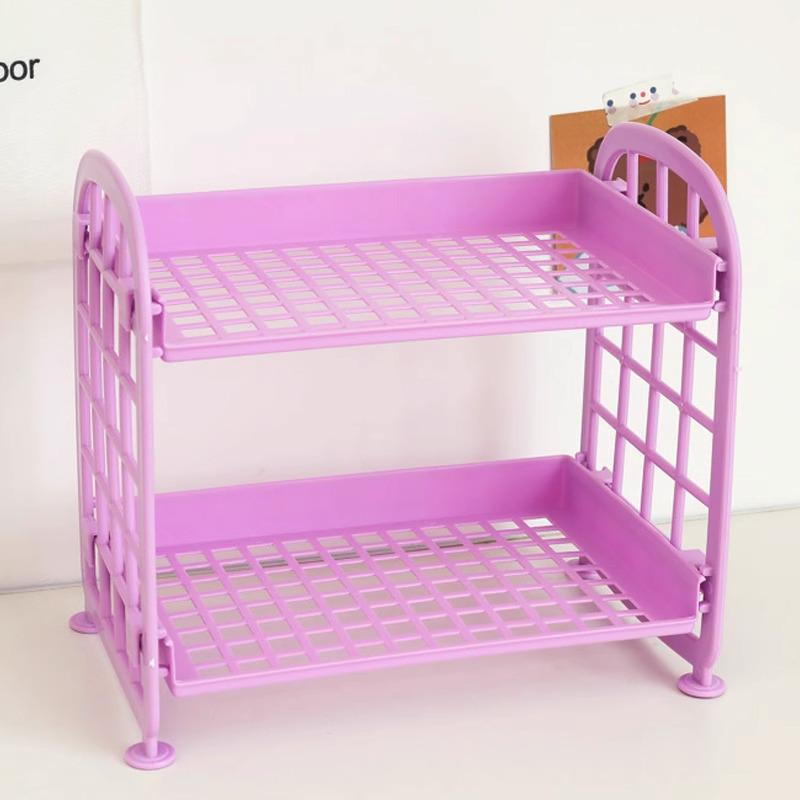 

Эксклюзивный Новичок: Двухъярусная настольная полка для хранения для девочек - Многоярусный органайзер для столешницы офисного стола