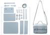 [narunaru] DIY Handmade Bag, 2-Way Bag, Assemble Your Own Bag Set (Light Blue)