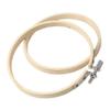 Embroidery Hoops Frame 6Inch/15CM Bamboo Embroidery Hoop Rings Circle Embroidery Loops for DIY Cross Stitch Needle Craft Tool