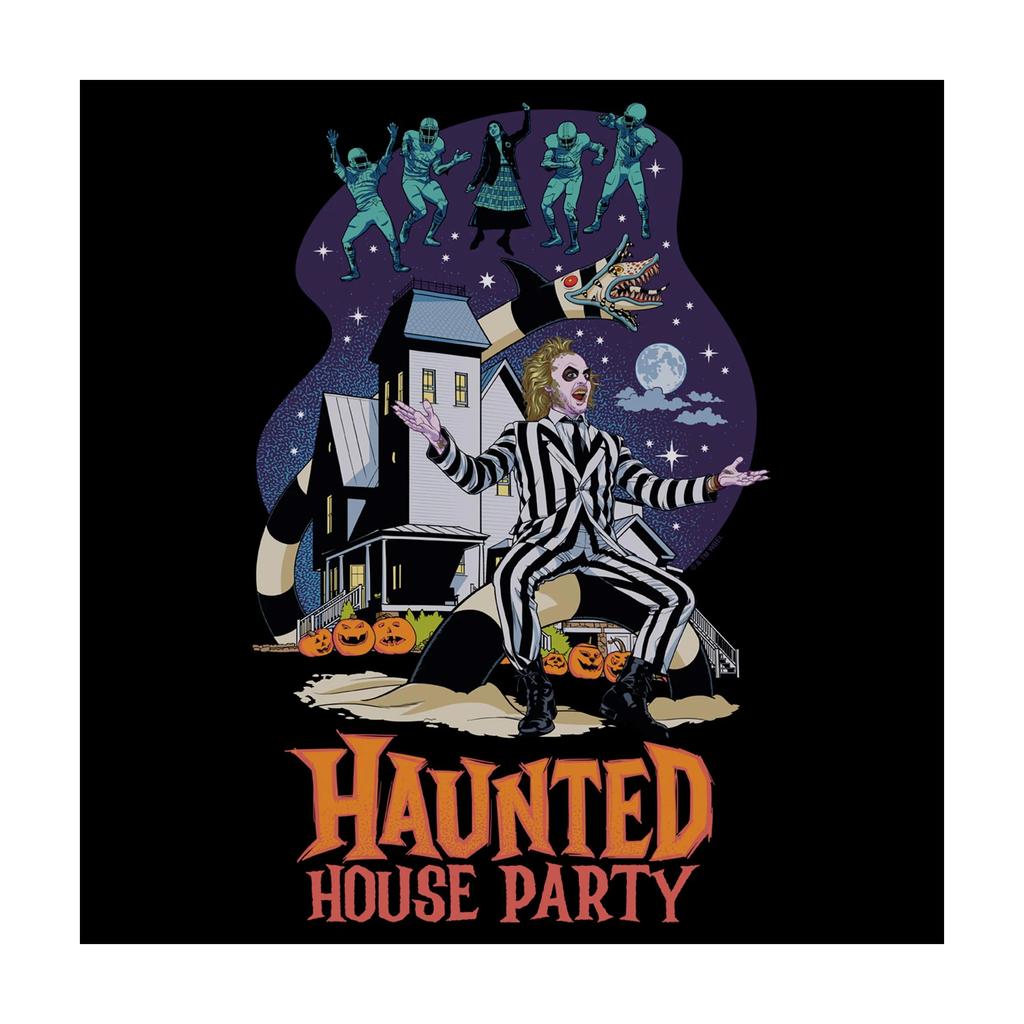 Beetlejuice Unisex Adult Haunted House Party T-Shirt