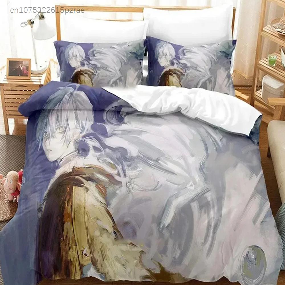 Anime To Your Eternity Bettwäscheset Jungen Mädchen Twin Queen Größe Bettbezug Kissenbezug Bett Kinder Erwachsene Mode Heimtextilien