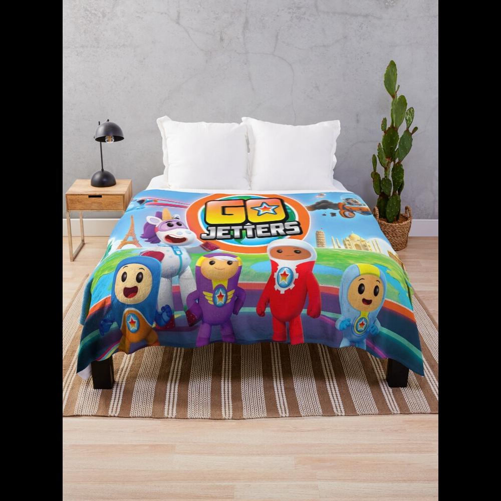 Go Jetters Fans Costume Throw Blanket  Perfect Gift for Kids and Collectors  Home Textiles 75X95CM