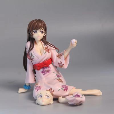 Kanojo Okarishimasu Mizuhara Chizuru Yukata Anime figurka PVC akční figurka Sběratelské modely pro panenky