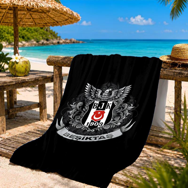 Be?ikta? Istanbul Football Club Emblem Beach Towel, Quick-drying, Easy To Care For, Suitable for Both Fitness and Beach Vacations,Sports Essential