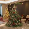 Pure PE Simulation Noble Fir Tree Desktop Ornament for High-End Restaurant and Hotel Christmas Decorations