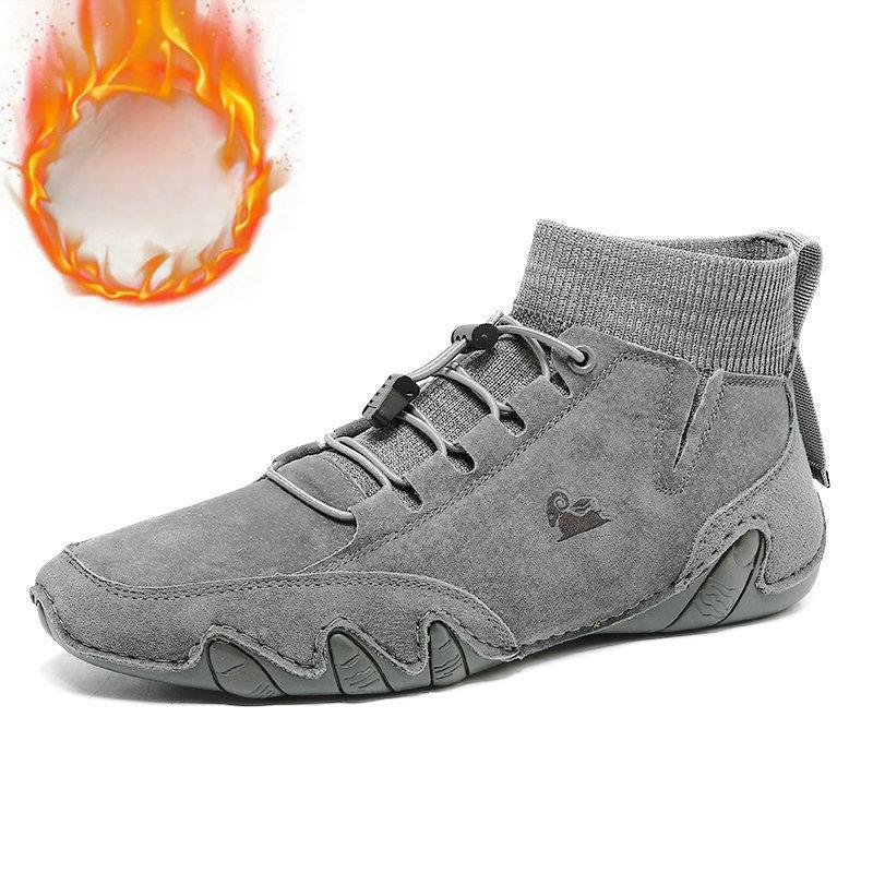 

Осенние и зимние носки Высокие кожаные ботинки Mouth Хлопковая обувь ручной работы с флисовой подкладкой Мужская обувь из натуральной кожи 47