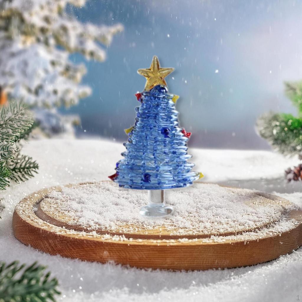 Christmas Tree Figurine Statue Decoration Sculpture Xmas Decor for