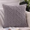 Olanly Autumn Decoration Pillow Cover 45x45 Soft Fuzzy Decorative Cushion Cover Pillowcase For Sofa Home Decor Throw Pillow Case