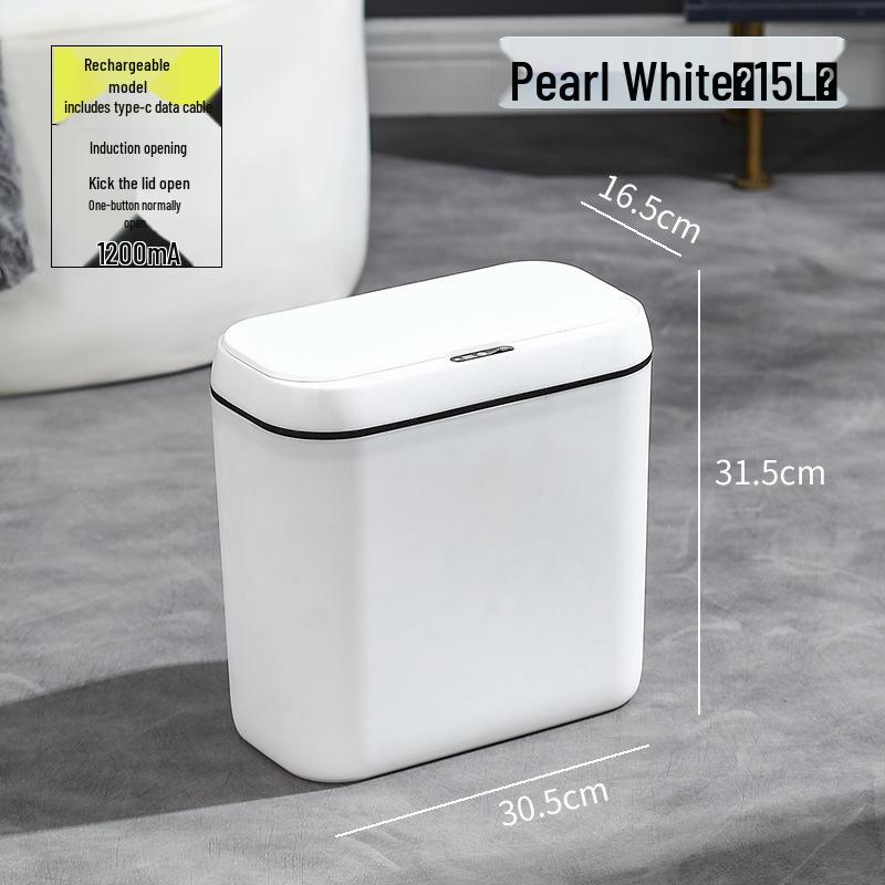 Pattumiera Intelligente Impermeabile IPX5 con Display LED, Coperchio Silenzioso e Attivazione a Pedale
