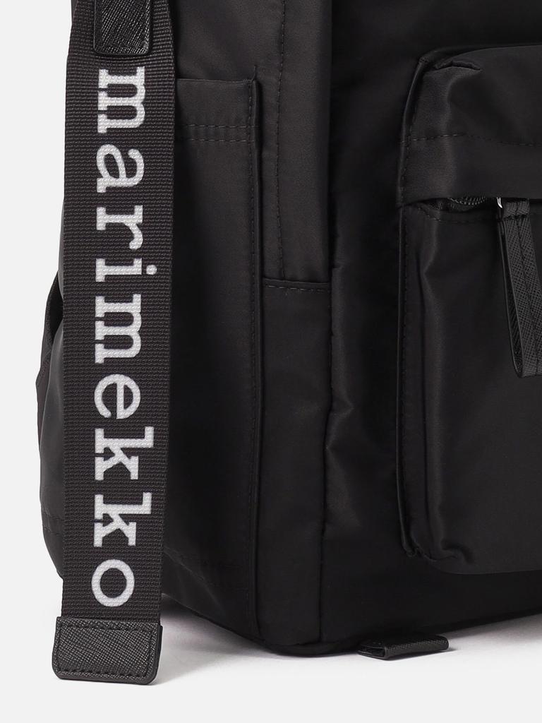 Marimekko Zip Top Backpack Solid Backpack Women's 52152249293325 F Black