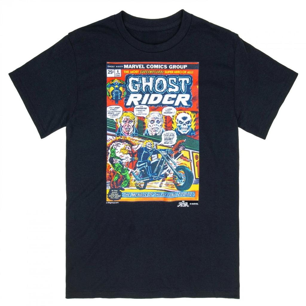 Ghost Rider Comic Cover T-Shirt Gildan