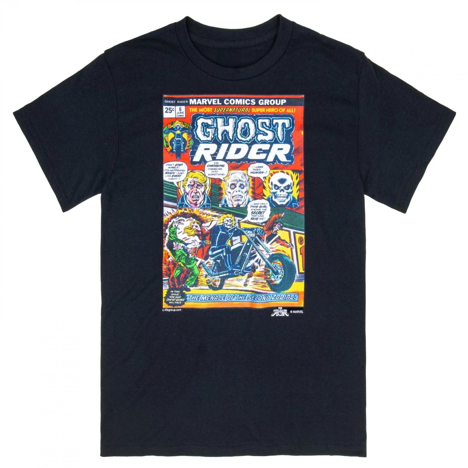 Ghost Rider Comic Cover T-Shirt Gildan S