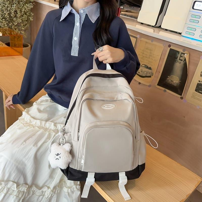 Backpack Girls High Value Junior High School Student School Bag Large Capacity Niche Versatile Casual Backpack