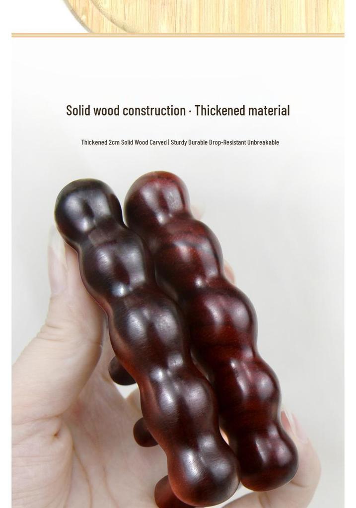 Rosewood & Green Sandalwood Massage Comb: Wide Teeth for Eye, Shoulder, Neck, and Face Lifting.