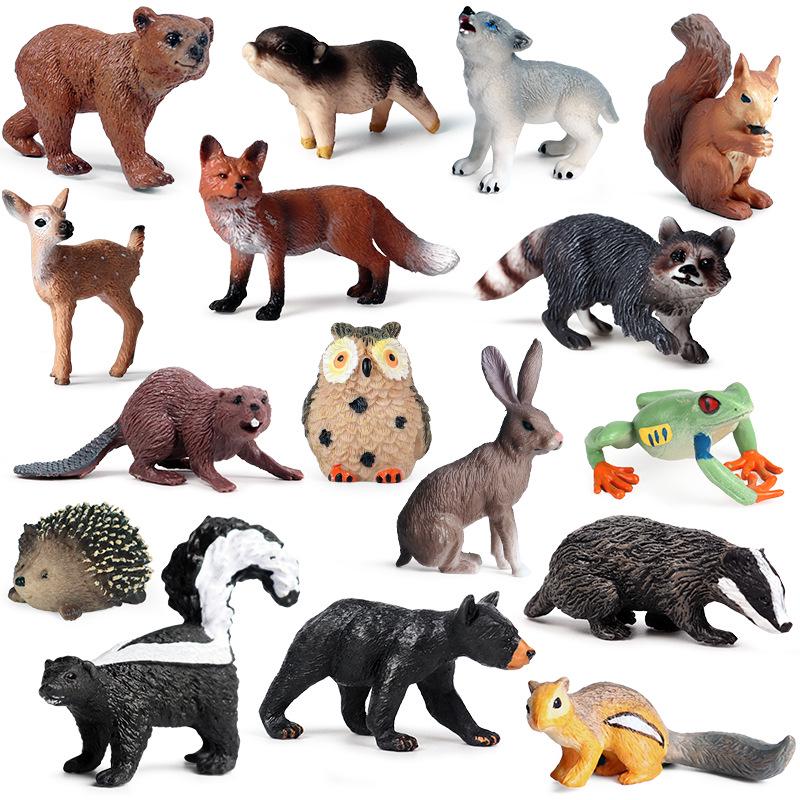 Wild Animal Model: Easter, Christmas, and Birthday Cake Decoration Toy for Children