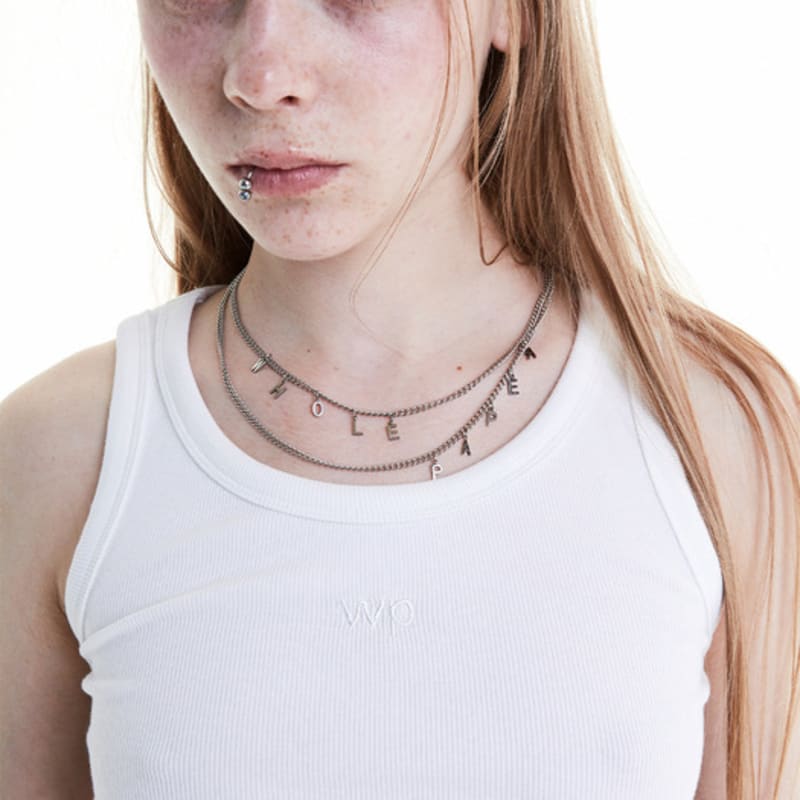 Whole Paper Initial Necklace