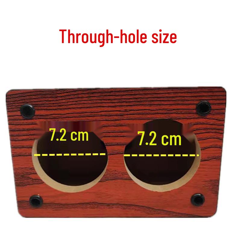 Dual 3" Subwoofer Passive Speaker Cabinet for DIY Car Amplifier