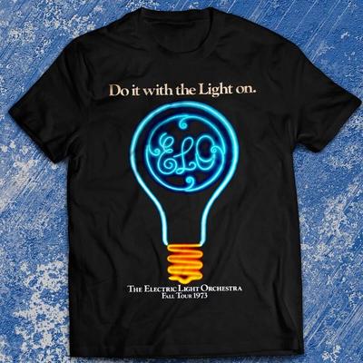 T-shirt Musica Concerti Electric Light Orchestra Maglietta ELO Nera Tutte le Taglie AM06