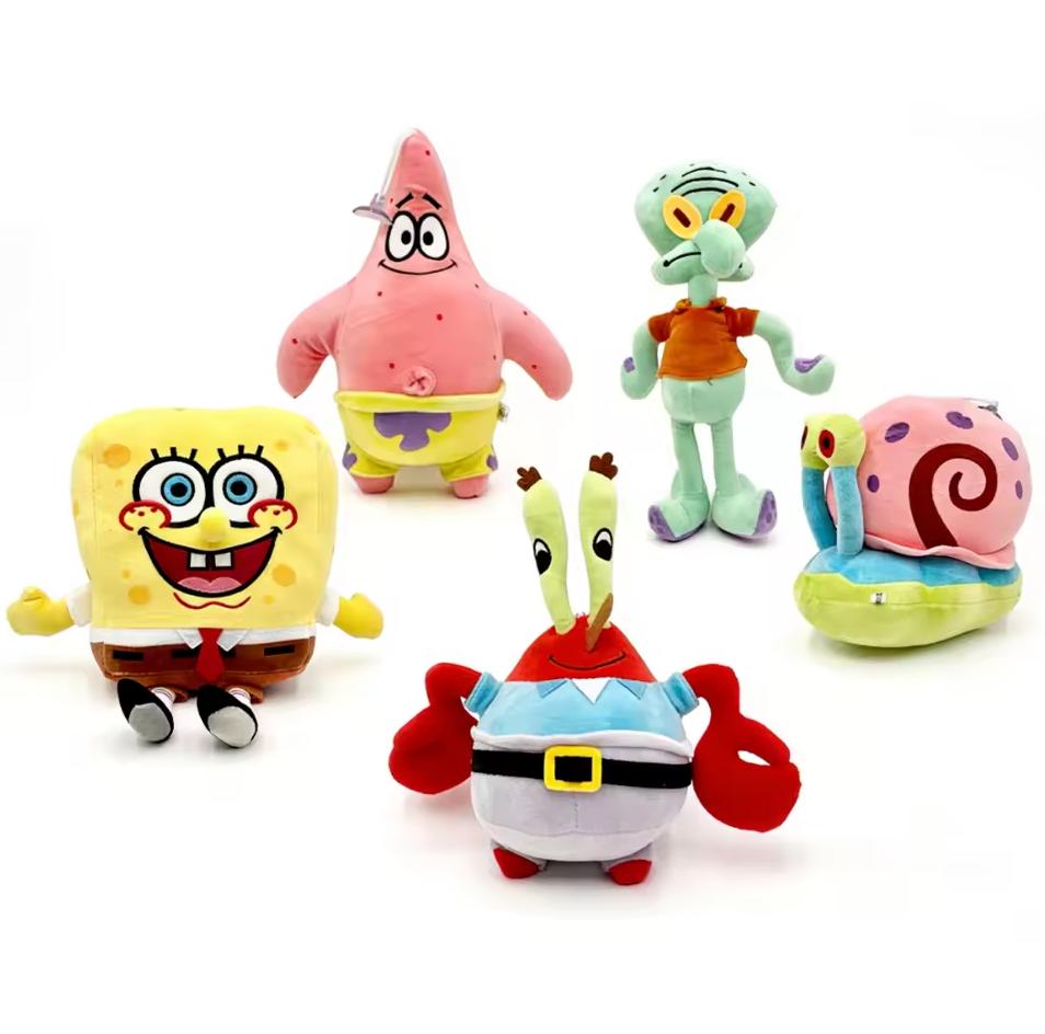 Spongebob Patrick Star Eugene H. Krabs Gary The Snail Plush Toy Throw Pillow Halloween Decorations Birthday Gift Boy