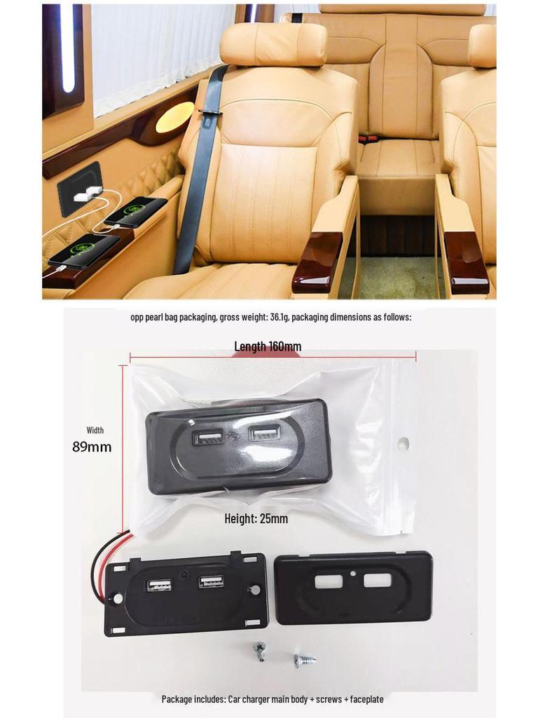 3.1A USB Car Charger Panel for RVs - Hot Sale