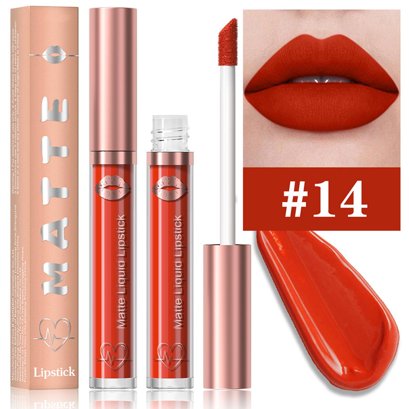 

Long Lasting Matte Lip Gloss, Waterproof Liquid Lipstick with Rich Color, Transfer-Resistant for Daily Use and Special Occasions One Size