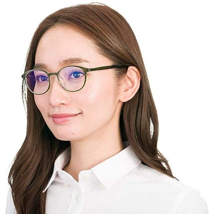 [Zoff] Boston Type Lightweight PC Glasses (Green) PC ULTRA TYPE|PC Clear Lens, Computer Glasses, for Men & Women, Stylish, Gaming,
