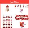 Turning Red Cartoon Decorations For A Vibrant Birthday Party