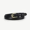 Womens Genuine Leather Belt Slim Waistband Dress Pants Skirt Jeans Minimalist Chic Alloy Buckle