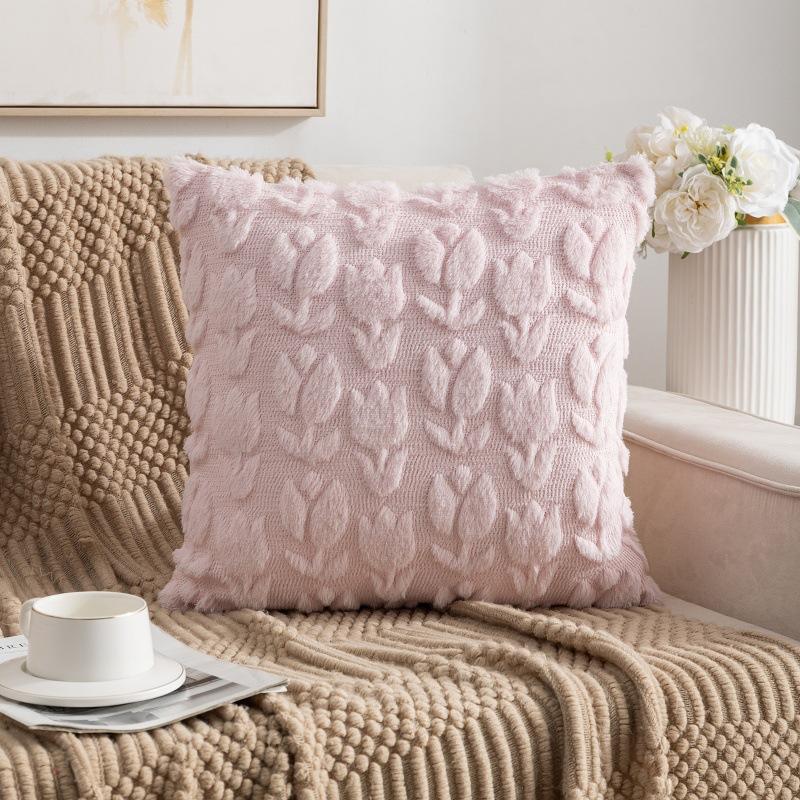 Kaninchen Samt Sofa Wohnzimmer Kissenbezug Ohne Kern Neuer Stil Verdickter Nachttisch Kissenbezug mit Erkerfenster Dekoration Rückenpolster