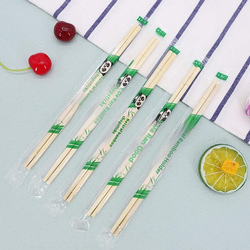 50Pcs/Set Disposable Chopsticks Independent Packaging Chopsticks For Restaurants Bamboo Material Household Chopsticks 50pcs