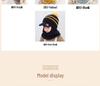 Kids' Winter Wool Hat with Velvet Lining & Duckbill Cap: Face Protection and Scarf Combo
